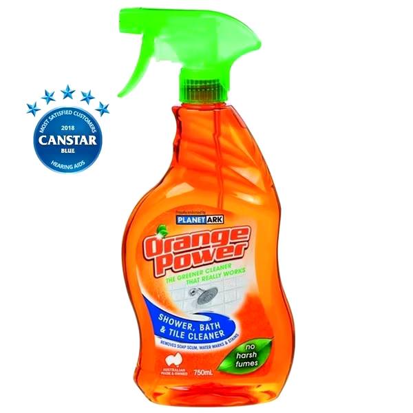 ผลิตภัณฑ์ทำความสะอาดห้องน้ำและสุขภัณฑ์ Orange Power Shower Bath & Tile